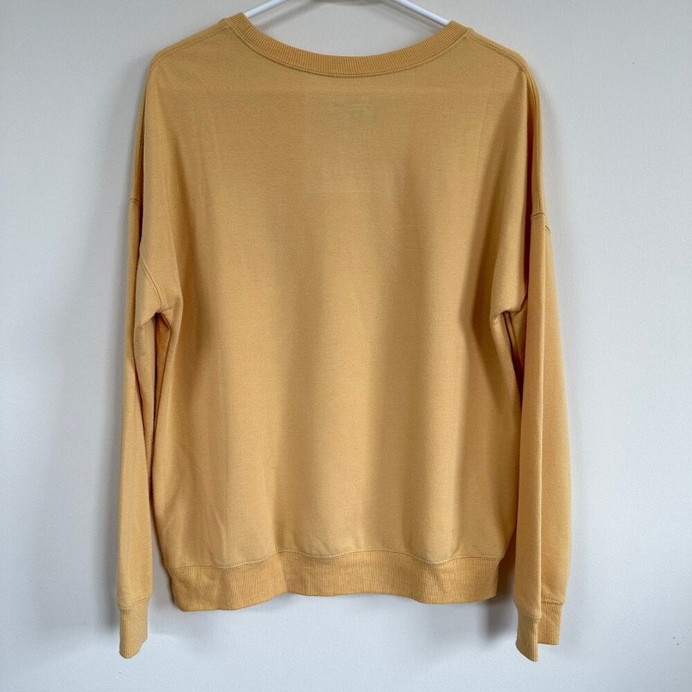 AC/DC Sweatshirt Yellow Long Sleeve Pullover 1979 World Tour Band Reprint SMALL - Picture 7 of 9